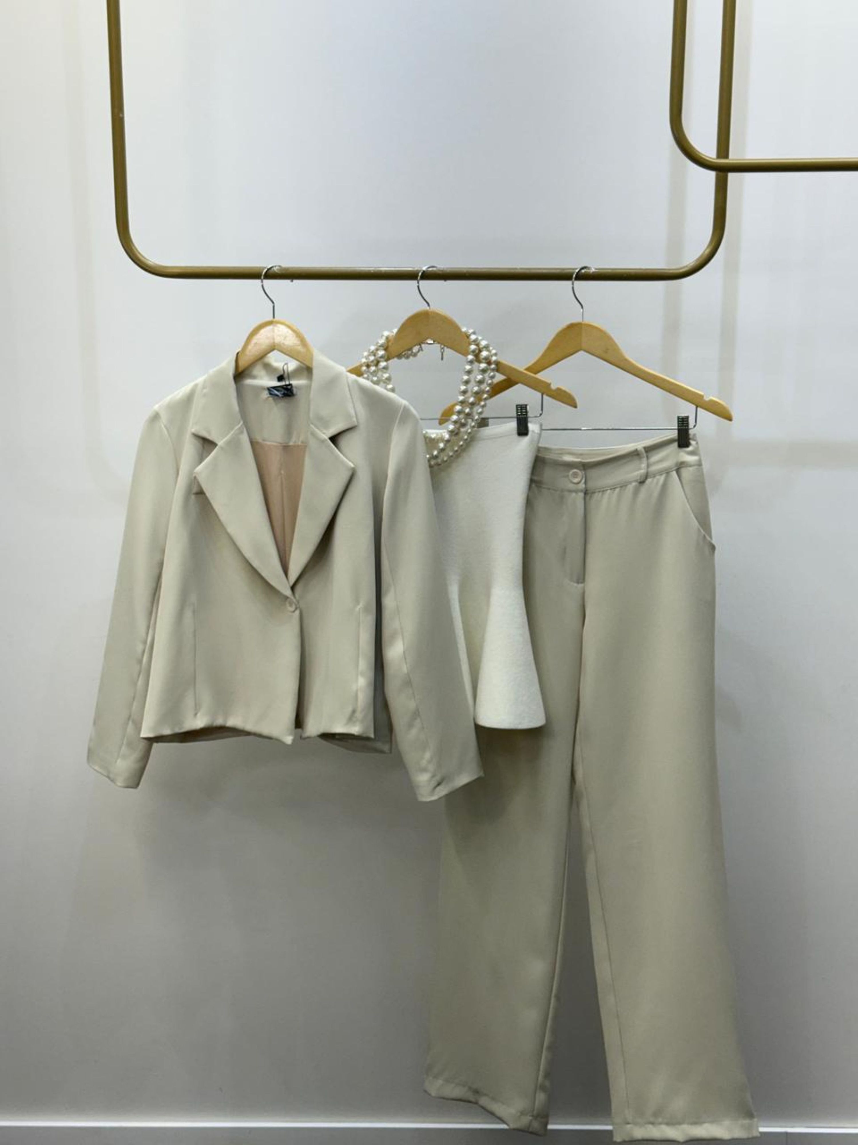 Conjunto Alfaiataria Lya - Off White