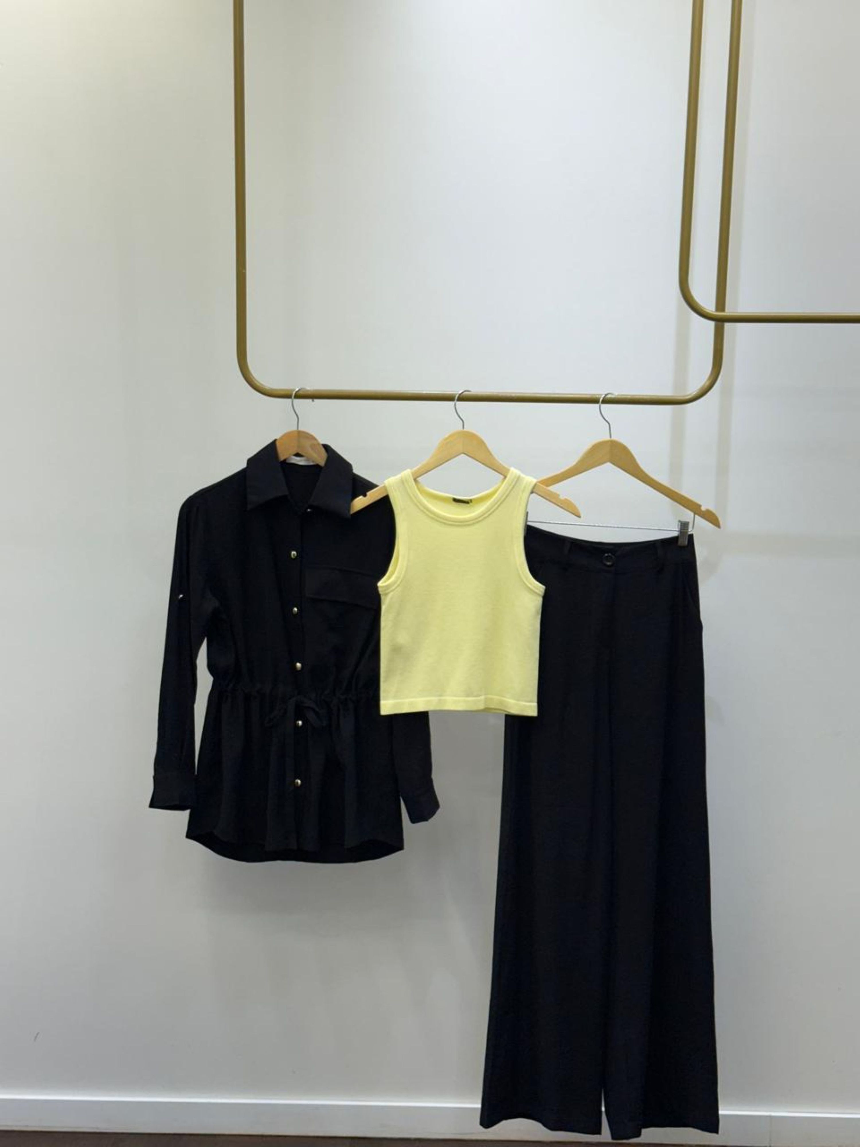 Conjunto Parka Betina - Preto