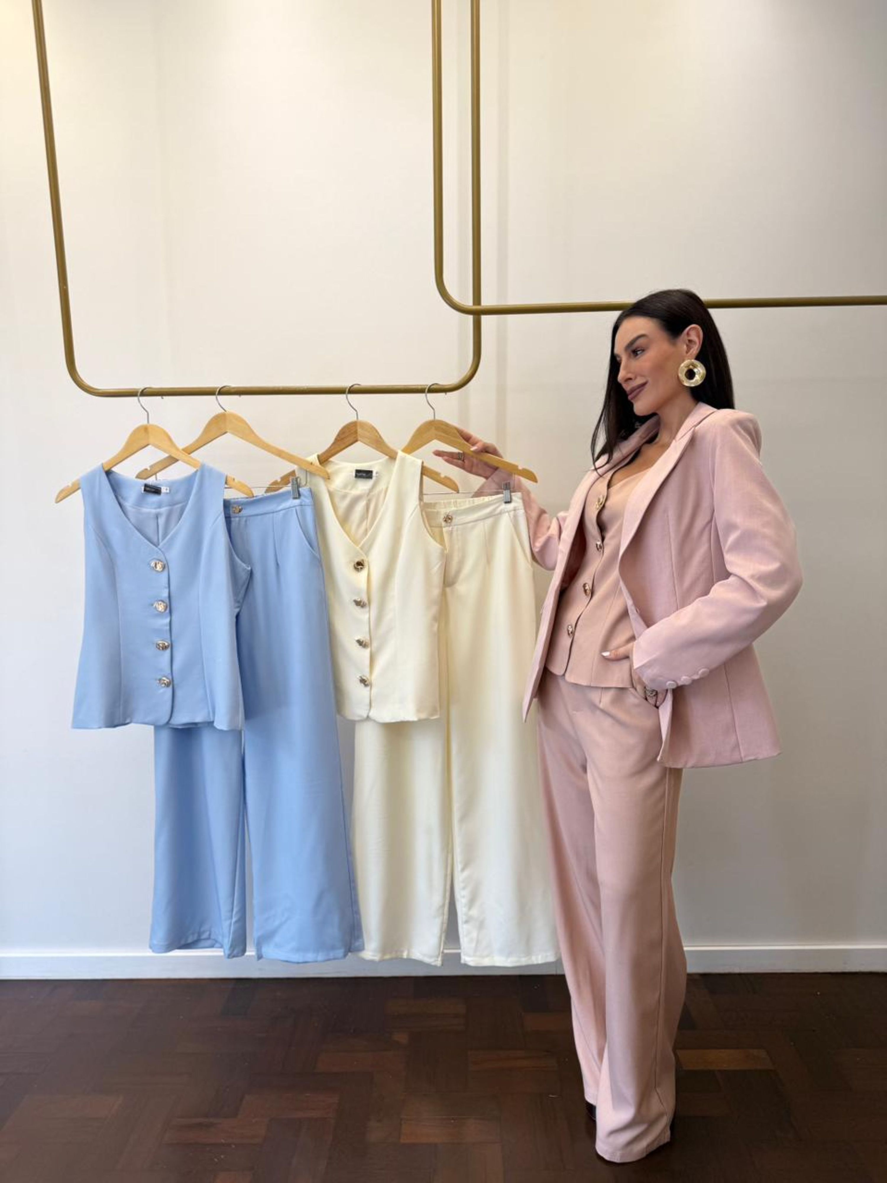 Conjunto Alfaiataria Cora - Off White