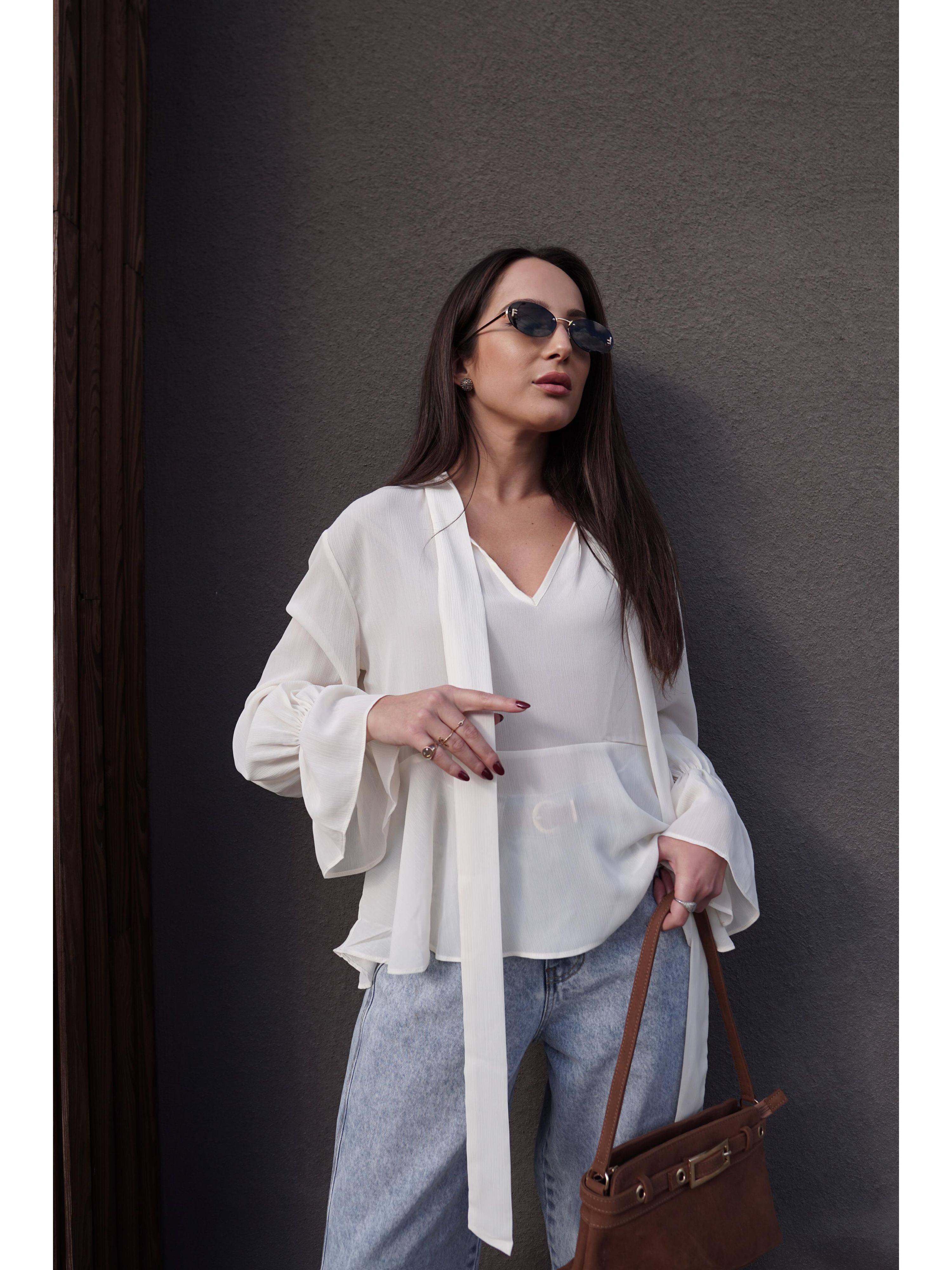 Camisa Laço Magnólia - Off White 
