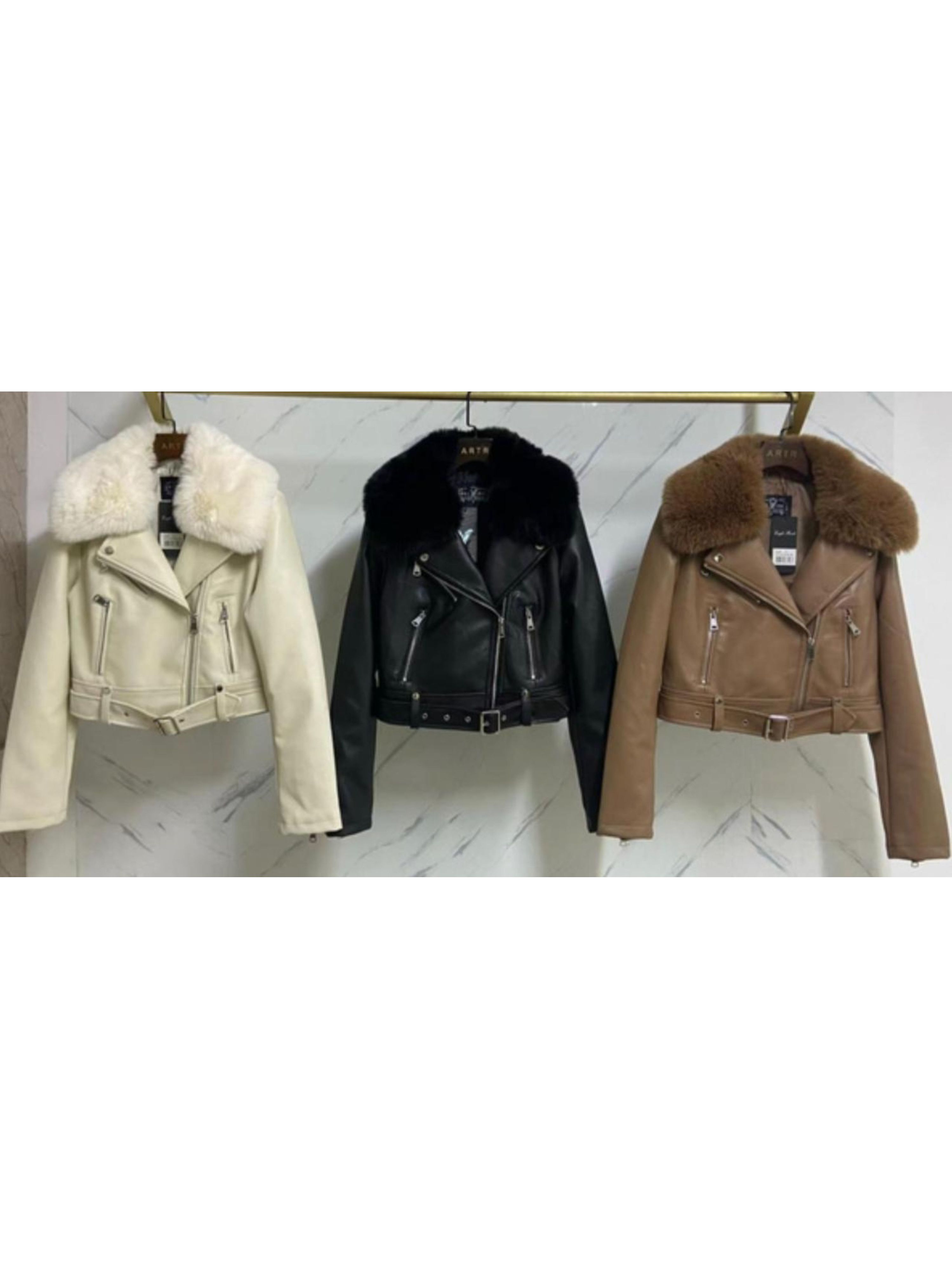 Jaqueta Couro Biker - Preta 