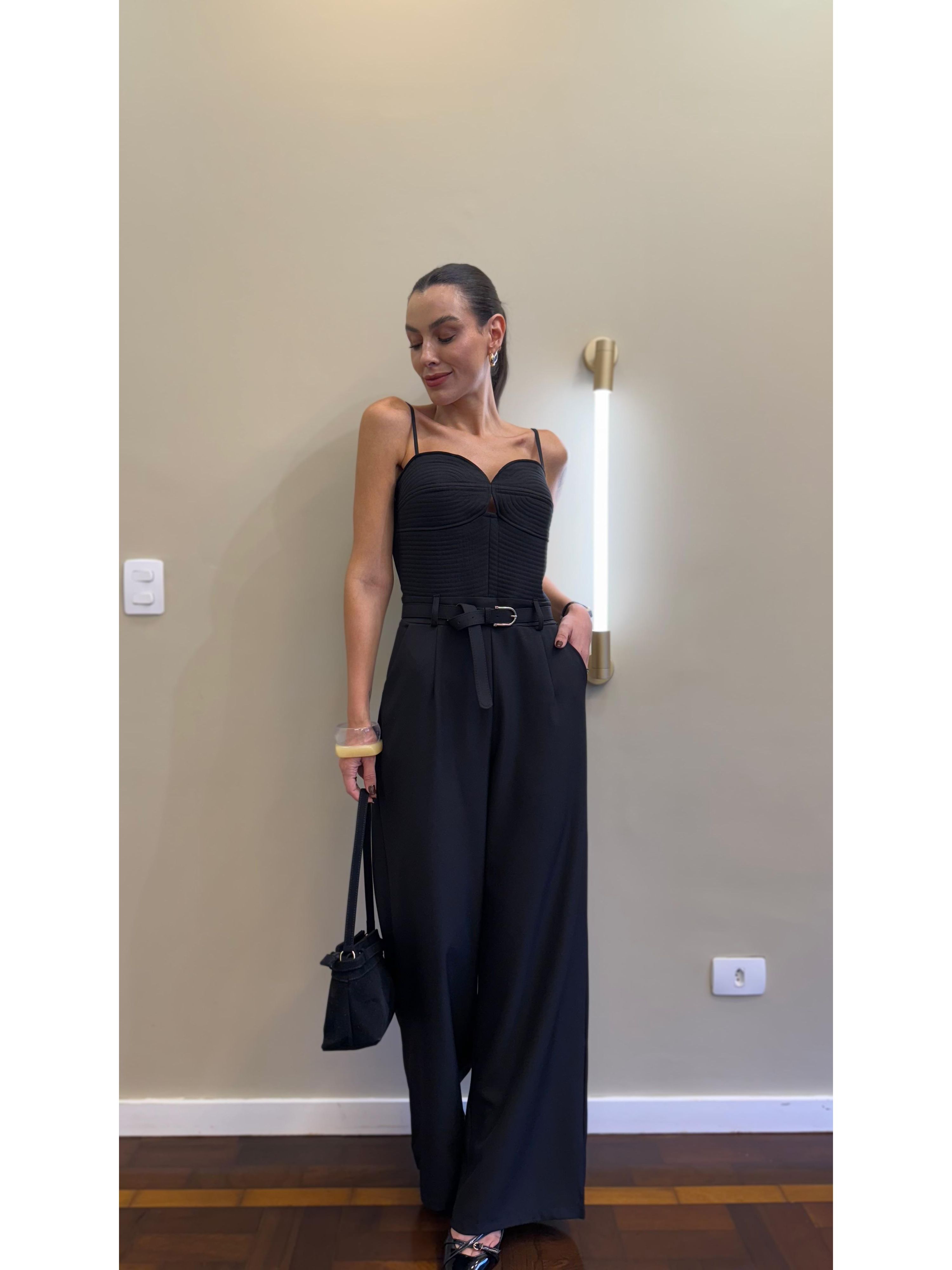 Macacão Corselet Bardo - Preto