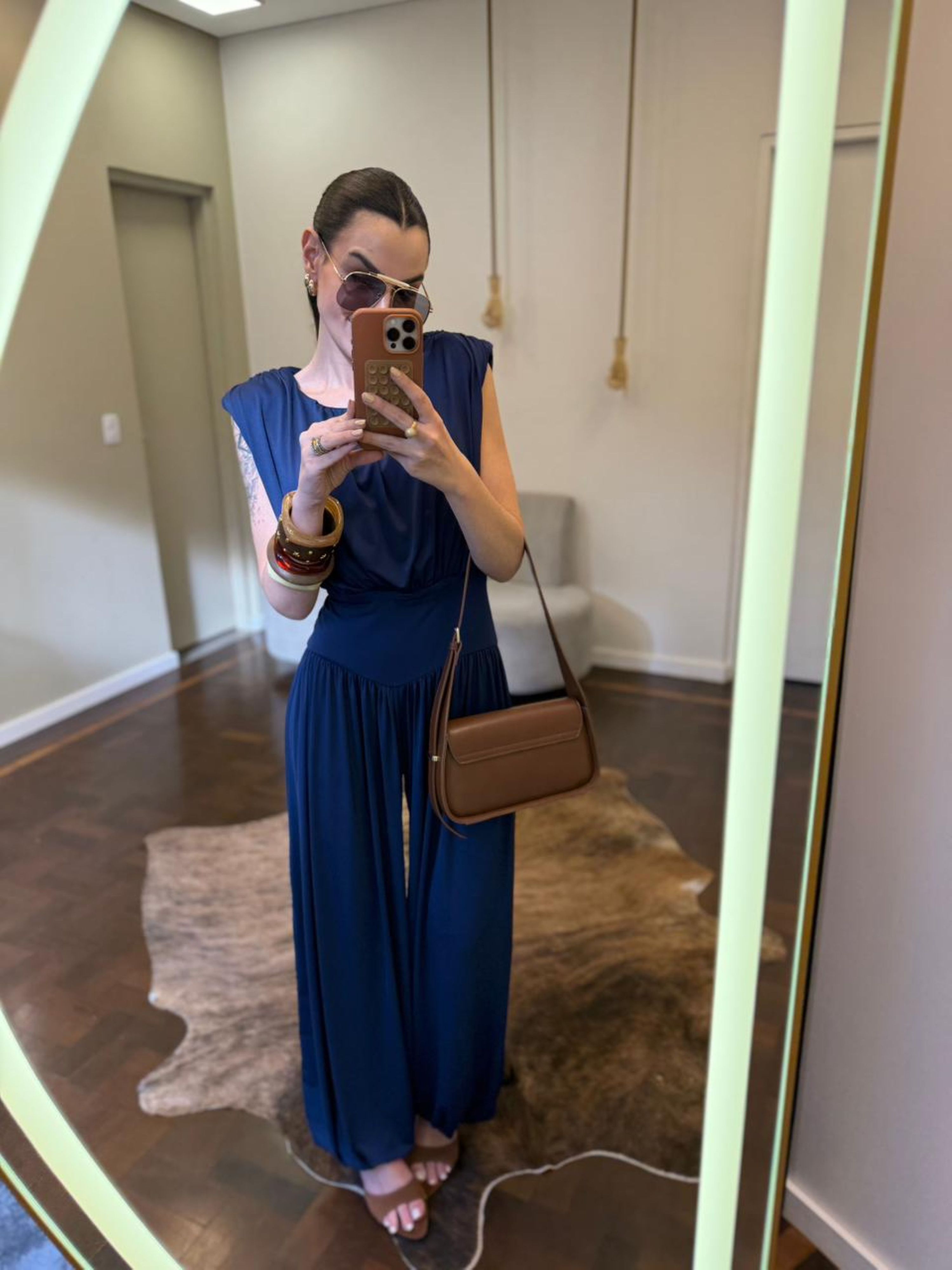 Macacão Camilla - Azul Marinho