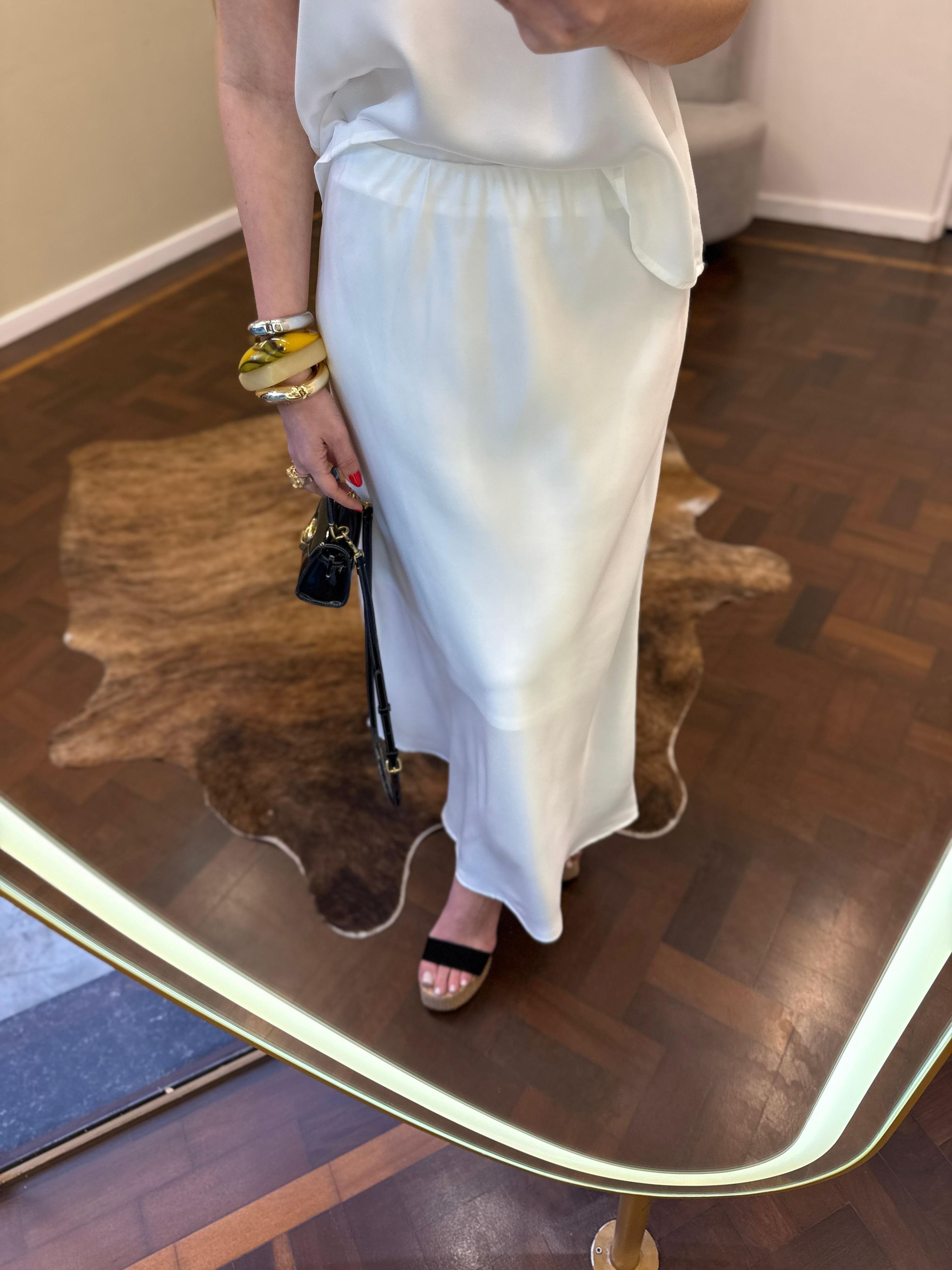Saia Cetim Érika - Off White 