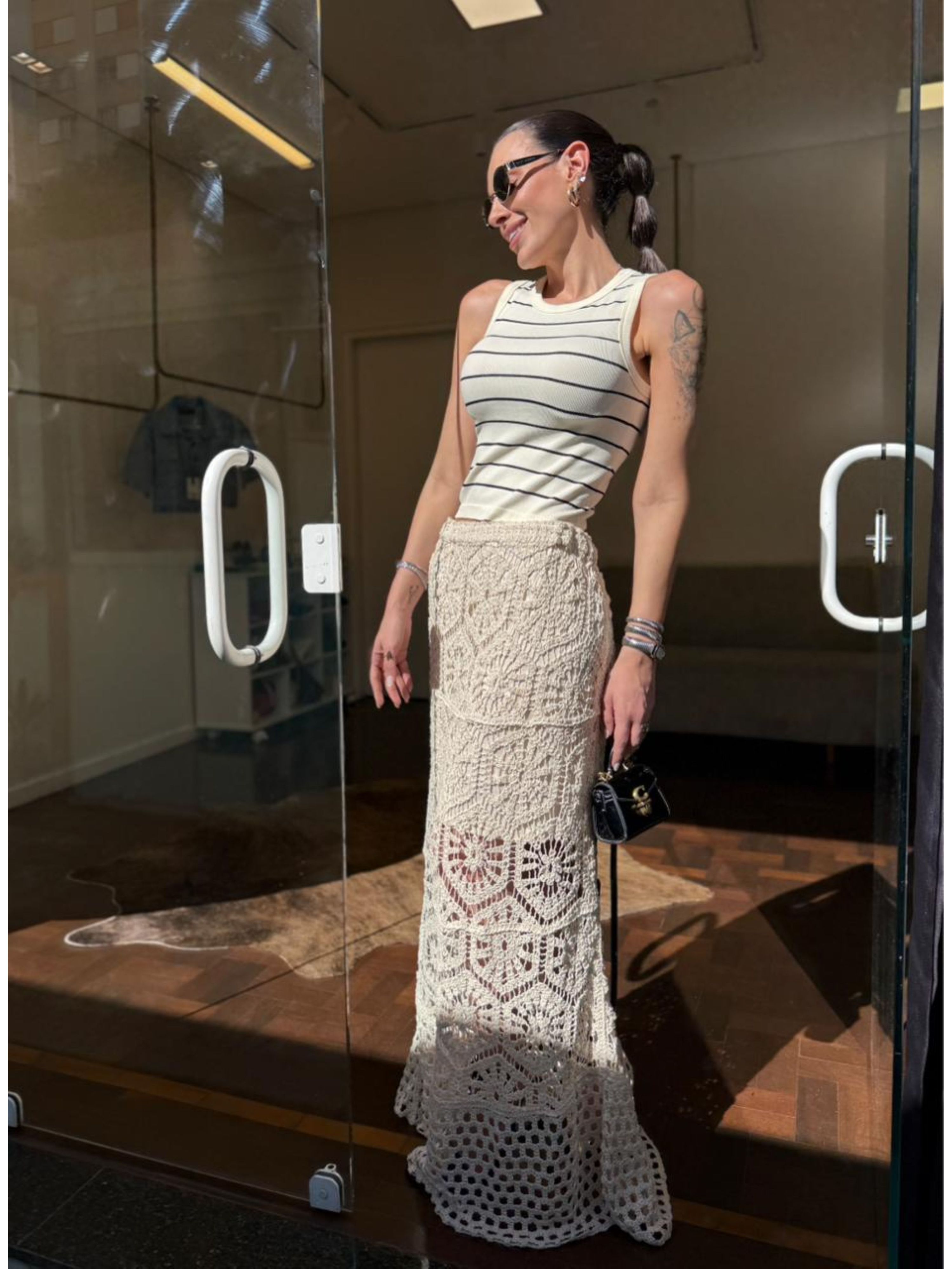  Saia Longa Trancoso - Creme