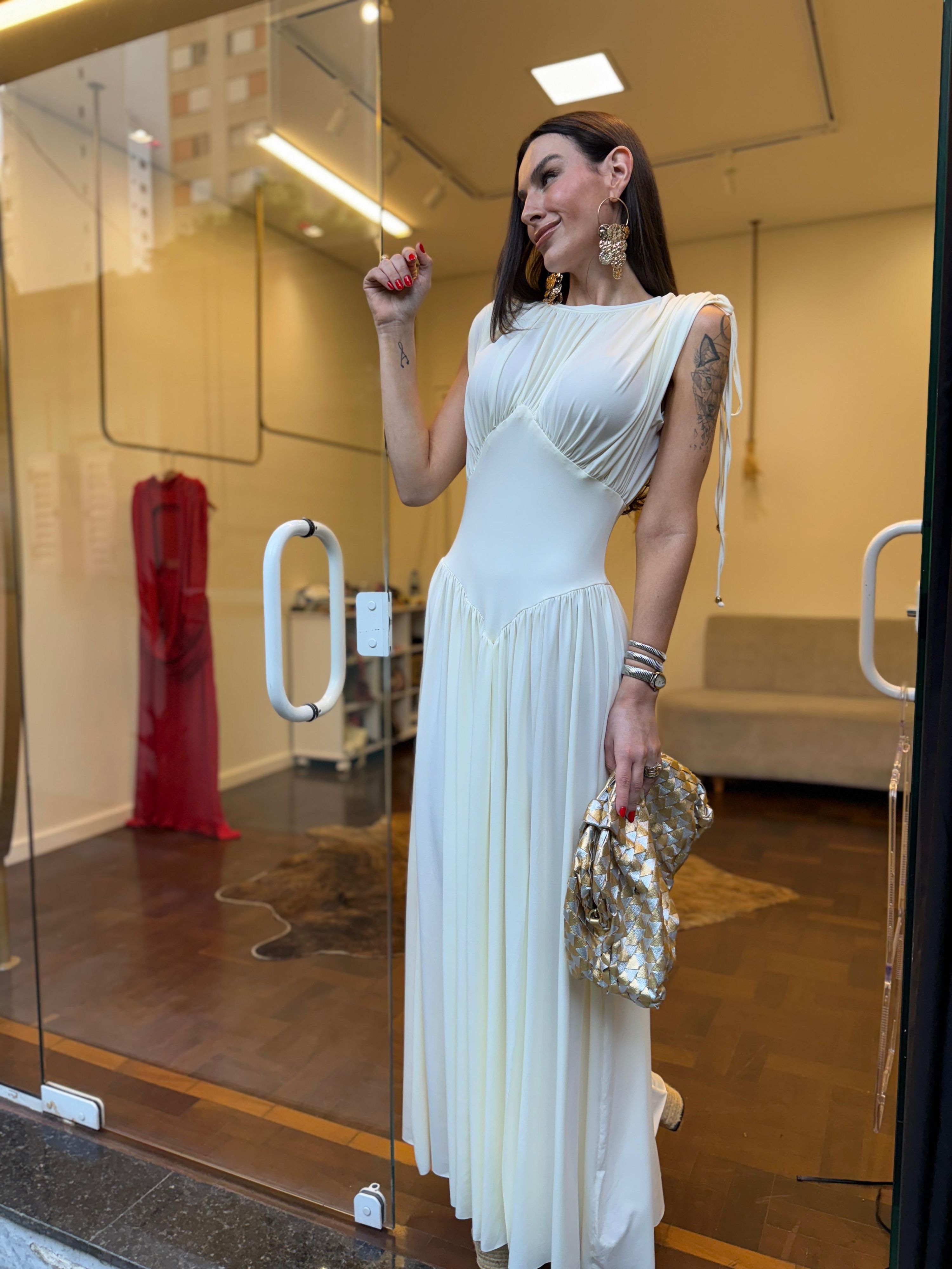 Vestido Losango Sublime - Off White