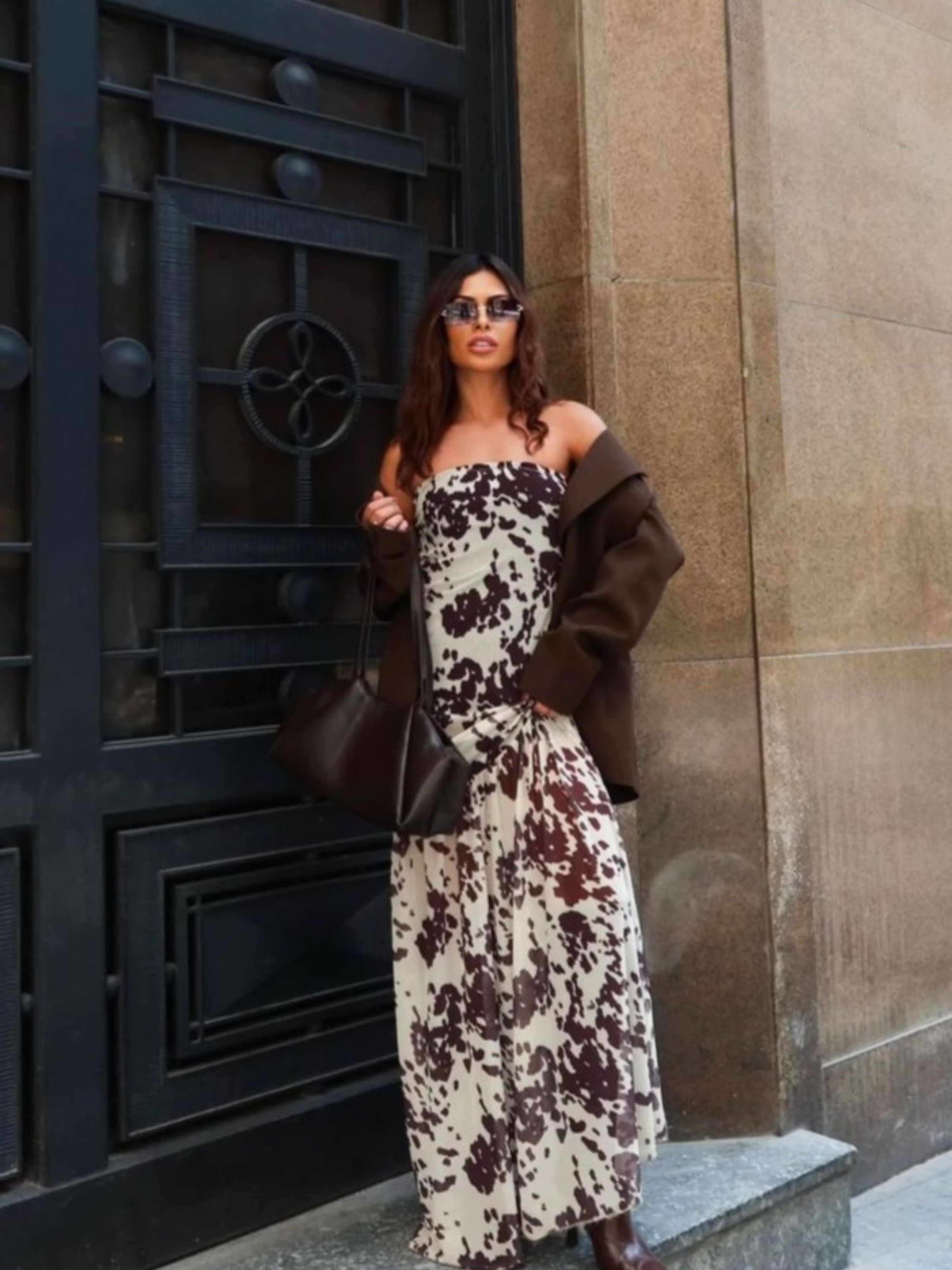 Vestido Tulê Tomara Que Caia - COW PRINT 