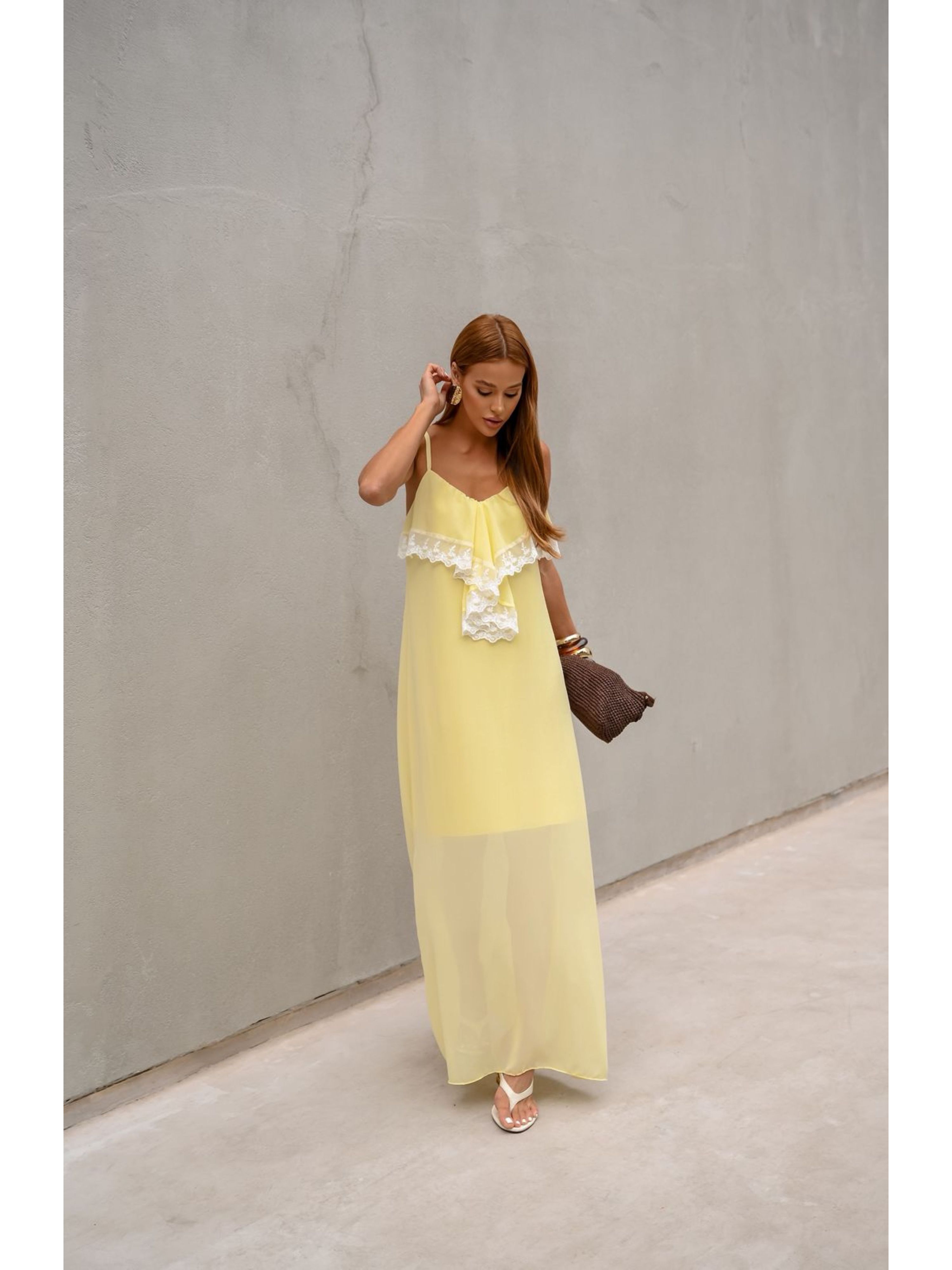 Vestido Chiffon Calm - Amarelo 