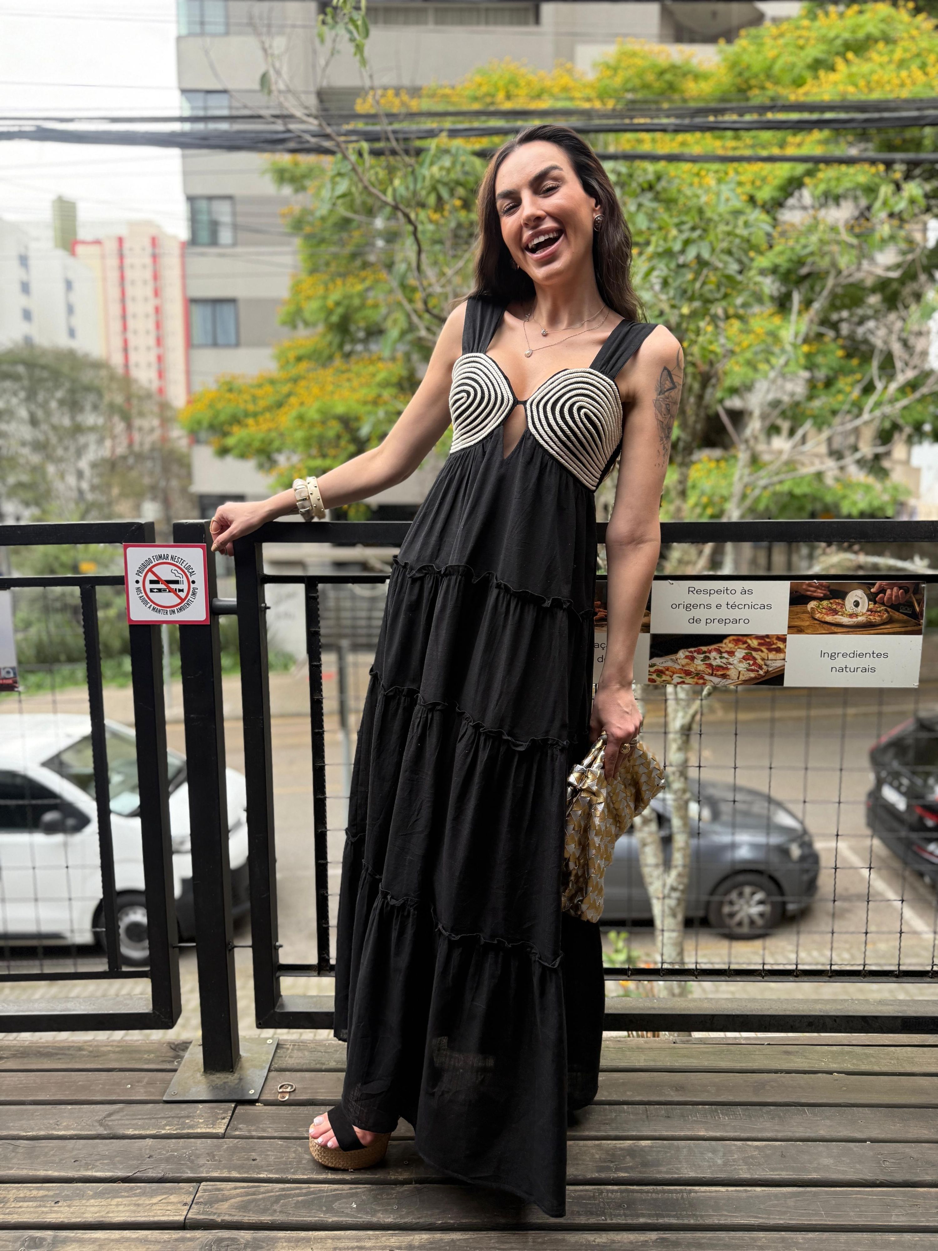 Vestido Singapura - Preto 