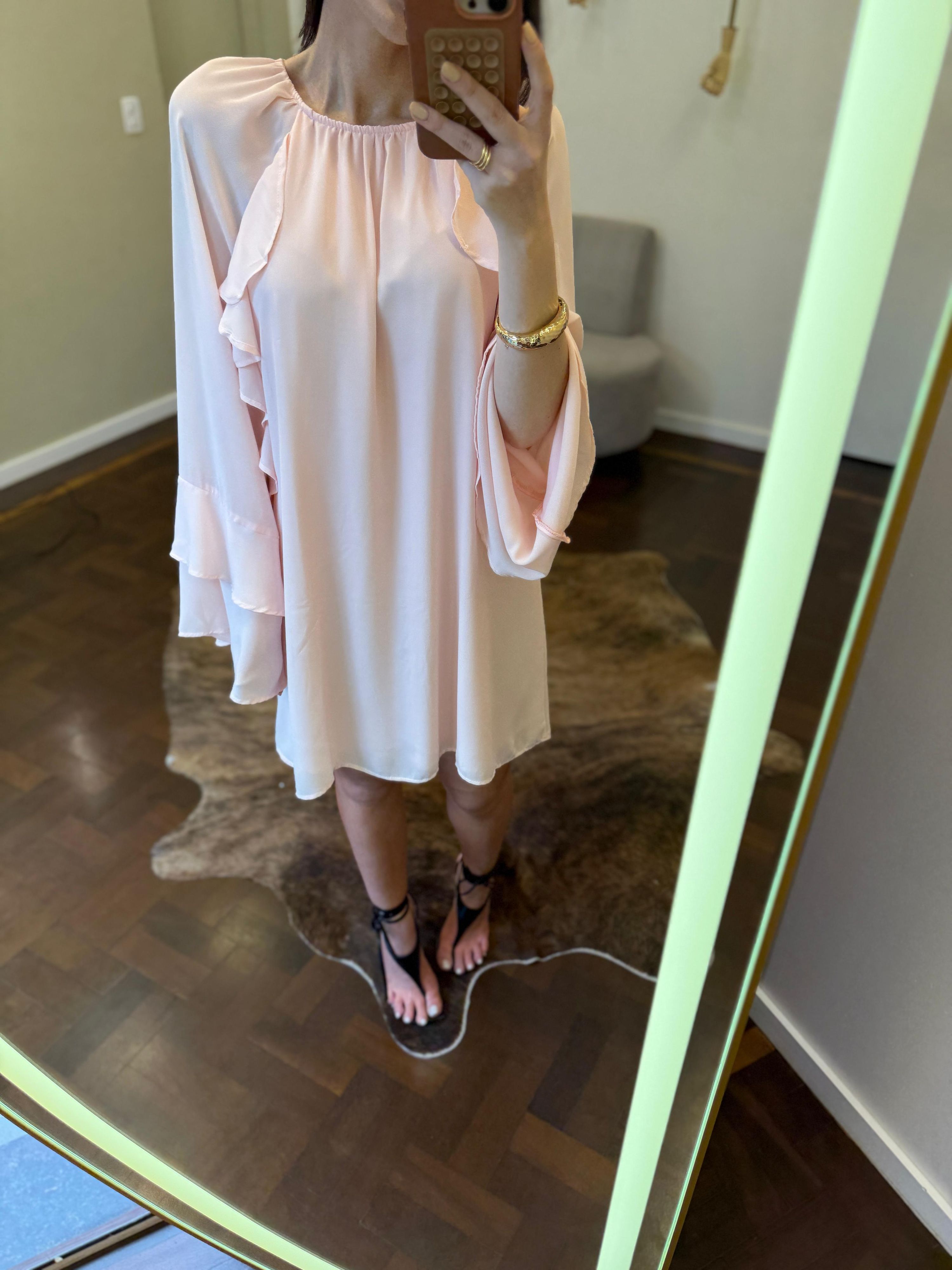 Vestido Bloom Essence - Rosa Bebê 