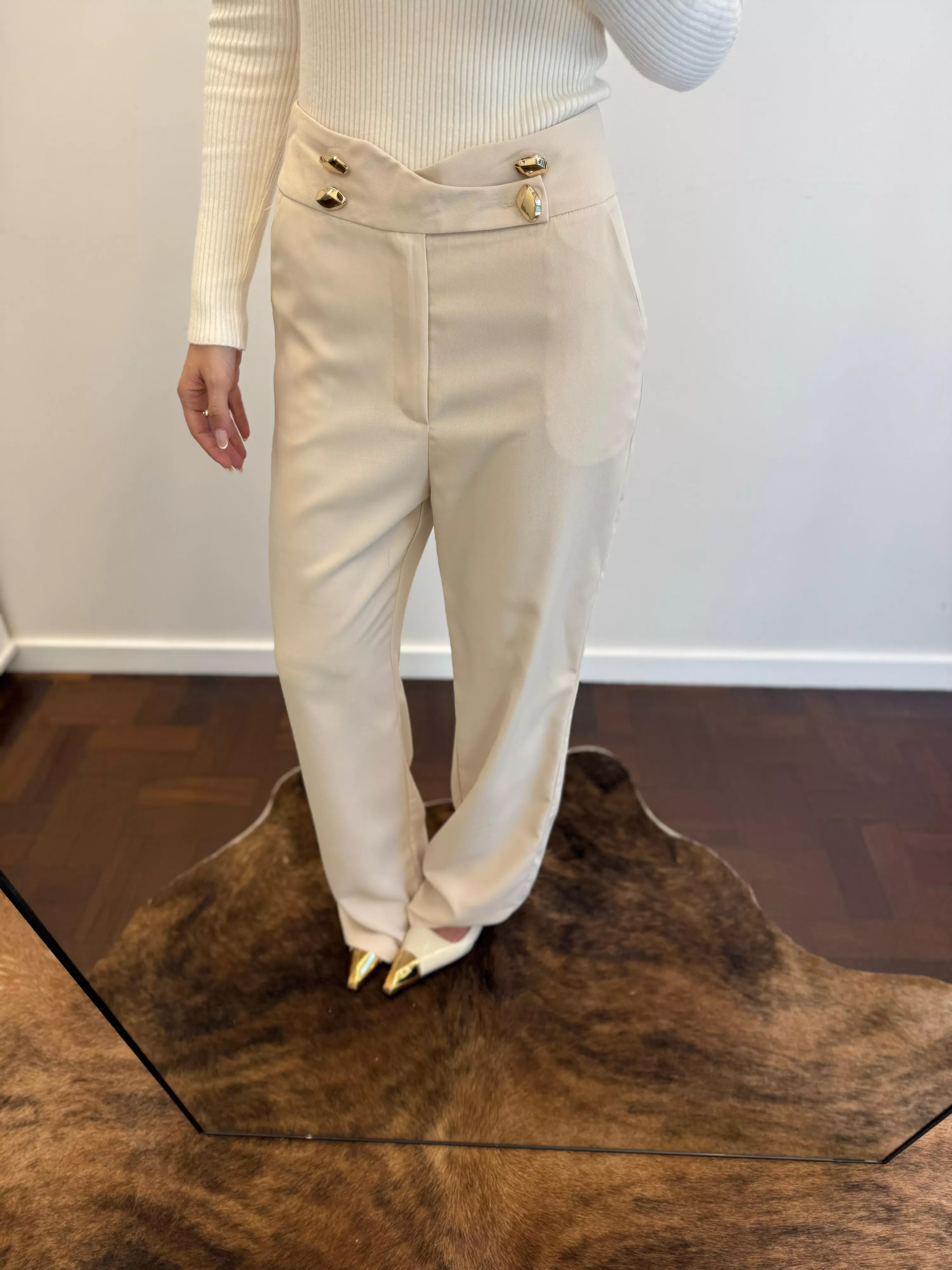Blusa Tricot Zíper Gola Montreal - Off White | Yellow Submarine