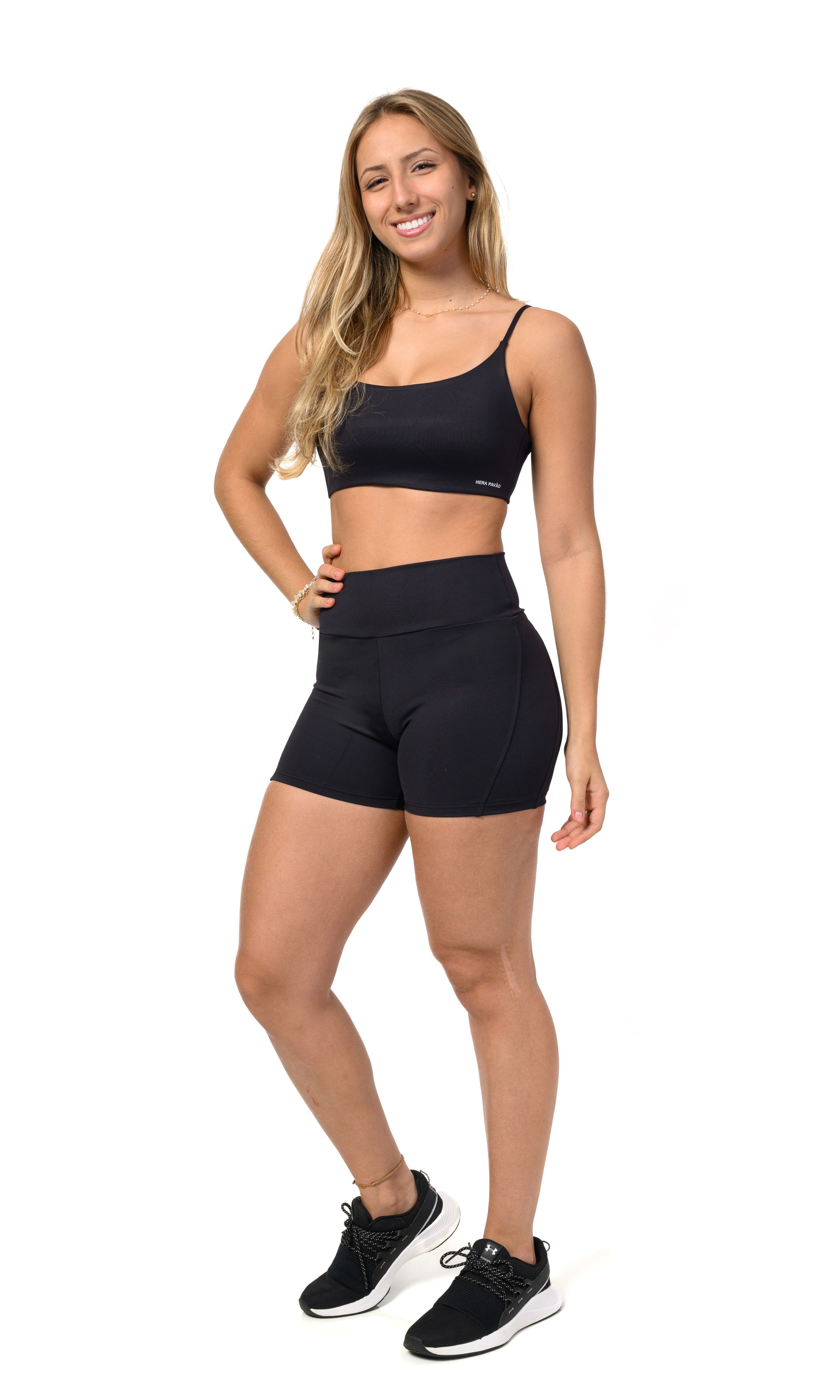 Top Alça Padrão Preto