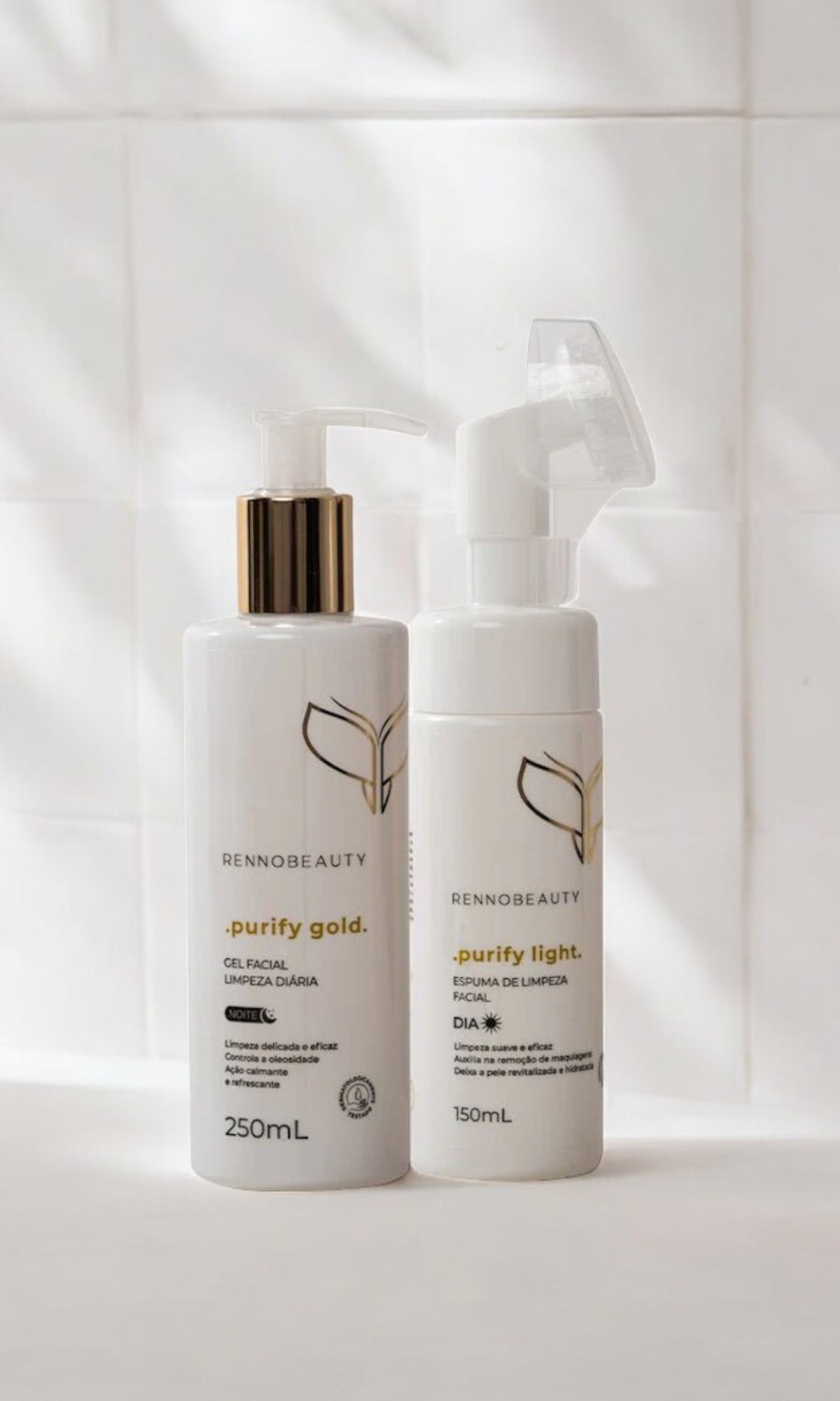 Kit 2 Em 1- Gel e Espuma de Limpeza Facial - RENNO BEAUTY