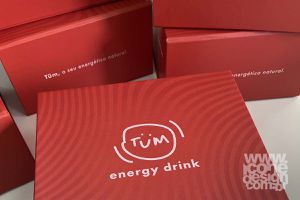 Caixa Empresarial Tum Energy Drink - Ícone Design