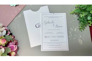 Convite De Casamento Berlim - G&B - Ícone Design
