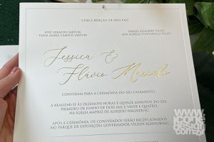 Convite de Casamento Berlim J&F - Ícone Design