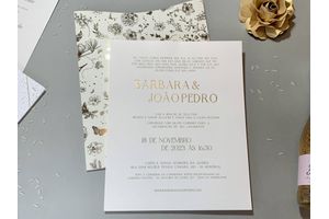 Convite De Casamento Berlim - J&B - Ícone Design