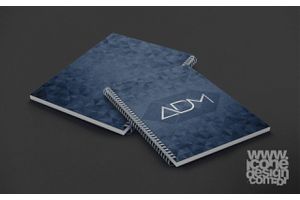 Caderno pautado personalizável - Ícone Design