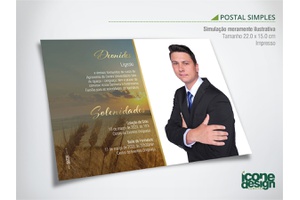 Convite Postal - Agronomia | Uniguaçu 22.2 - Ícone Design