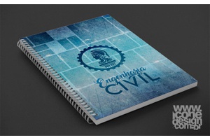 Caderno de Recados Engenharia Civil - Ícone Design