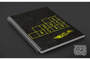 Caderno Diário Educação Física - Ícone Design