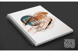 Caderno Diário Design de Moda - Ícone Design