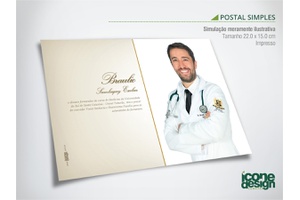 Convite Postal - Medicina | Unisul Tubarão 22.2 - Ícone Design