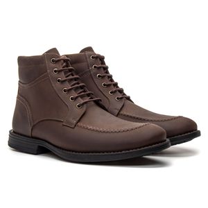 Bota Masculina Erick Couro Crazy Horse Castor - Alex Senne | Sapatos Sociais Premium