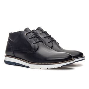 Bota Casual Marçal Couro Napa Preto - Alex Senne | Sapatos Sociais Premium