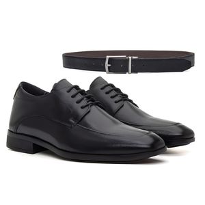 SAPATO GUSTAVO + CINTO Dupla face Giratório Couro Soleta - Alex Senne | Sapatos Sociais Premium