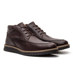 Bota Masculina Luciano Couro Floater Chocolate - Alex Senne | Sapatos Sociais Premium