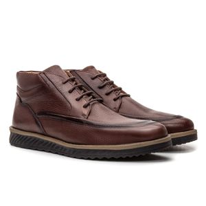 Bota Masculina Luciano Couro Floater Pinhão - Alex Senne | Sapatos Sociais Premium