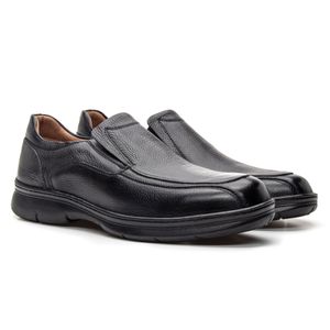 Sapato Masculino Alex Couro Floater Preto - Alex Senne | Sapatos Sociais Premium