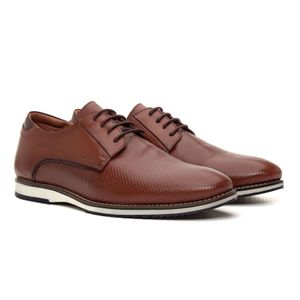  Sapato Guilherme Couro Napa Pinhão - Alex Senne | Sapatos Sociais Premium
