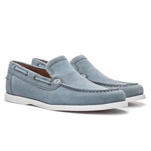 Sapato Masculino Rael Couro Camurça Azul BB - Alex Senne | Sapatos Sociais Premium
