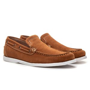 Sapato Masculino Rael Couro Camurça Havana - Alex Senne | Sapatos Sociais Premium