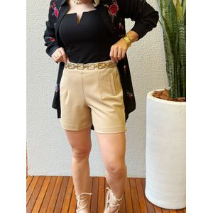 Shorts Francine Amêndoa - 23162a - Ana G Store