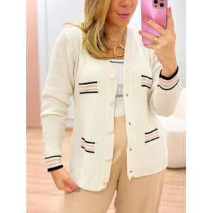 Cardigan Amália Off White - MELIS1 - Ana G Store