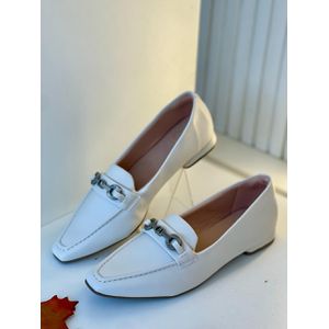 Mocassim Louise Offwhite - 569423594 - Ana G Store