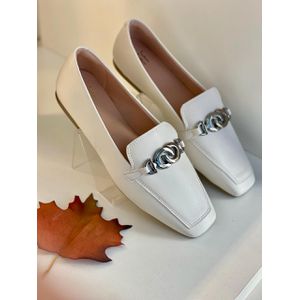 Mocassim Giorgia Offwhite - 551623605 - Ana G Store