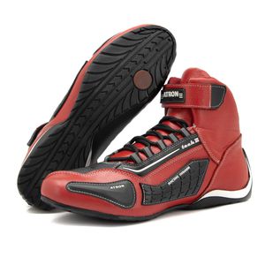 Sapatilha para kart em couro legítimo na cor verme... - Atron Shoes
