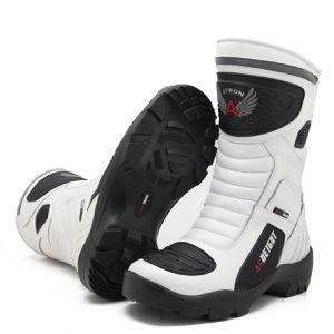 Bota motociclista cano Alto com altura de até 9cm ... - Atron Shoes