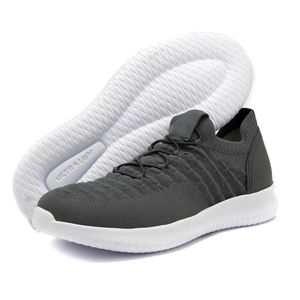 Tênis Knit motociclista masculino forrado em couro... - Atron Shoes
