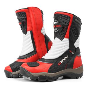 Bota Cano Alto Motociclismo Couro Legitimo 9cm De ... - Atron Shoes