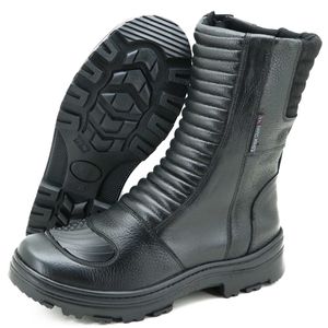 Bota motociclista cano alto em couro legítimo 278 ... - Atron Shoes