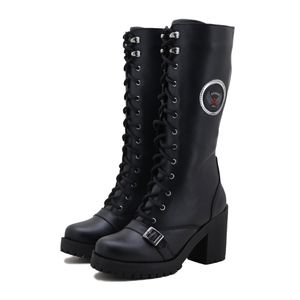 Bota feminina motociclista estilo roqueira 9402 - ... - Atron Shoes