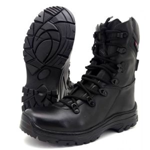 Coturno militar com zíper em couro legítimo 288 - ... - Atron Shoes