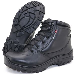 Coturno militar de cano baixo em couro unissex 282... - Atron Shoes