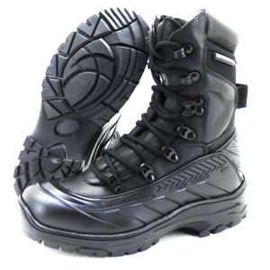 Coturno tático militar de couro Atron Shoes em cou... - Atron Shoes
