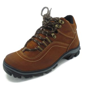 Tênis Adventure casual em couro legítimo na cor ca... - Atron Shoes